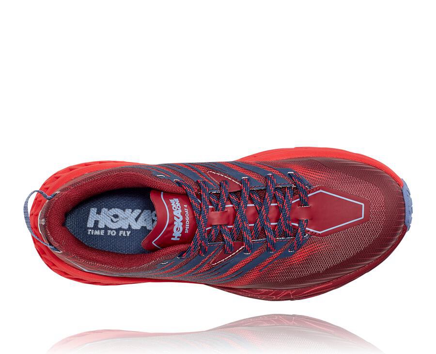 Tenis Hoka One One Trail Mujer Rojos - Speedgoat 4 - MXOR69083